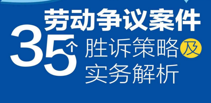 劳动争议案件35个胜诉策略及实务解析 pdf版