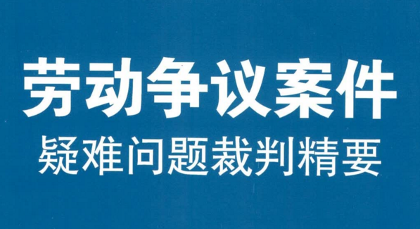 劳动争议案件疑难问题裁判精要 pdf版