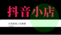 顽石电商《抖店自然流线上实操课》