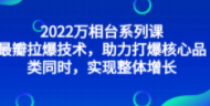 秋秋漫画电商2022万相台系列课，最新拉爆技术，