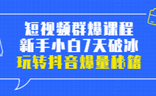 小九归途·短视频群爆课程