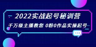  (花格子鲸鱼)2022实战起号秘训营