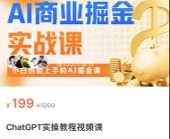 ChatGPT实操教程视频课 【网盘资源】