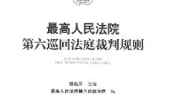 最高人民法院第六巡回法庭裁判规则 杨临萍202