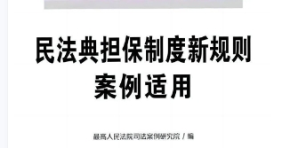 民法典担保制度新规则案例适用2022 pdf版下载