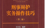 刑事辩护实务操作技巧第二版 202307 吴立伟 pdf版