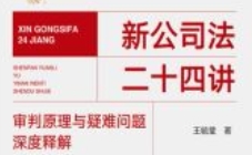 新公司法二十四讲：审判原理与疑难问题深度释