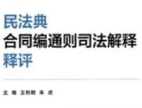 民法典合同编通则司法解释释评 202403 王利明，朱