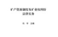 矿产资源制度及矿业权纠纷法律实务 202001 冯宇