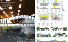 竞赛小清新园林景观建筑环艺展板公园规划PSD素